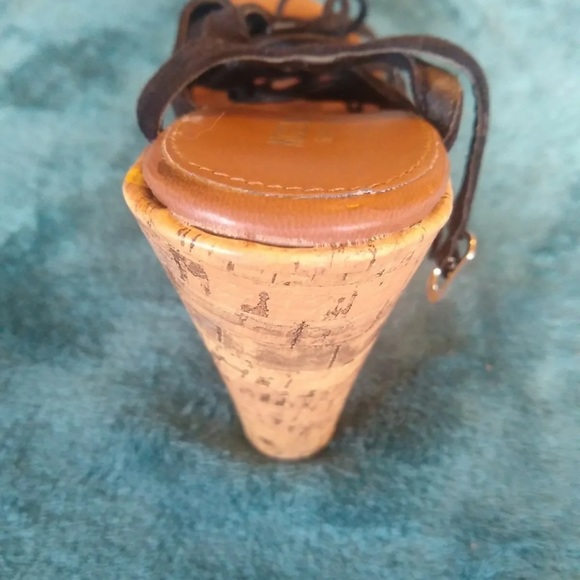 Mossimo Supply Co. Women's Wedge Sandal Size 8 Tan  Lace Up 5” Wedge - Picture 3 of 5